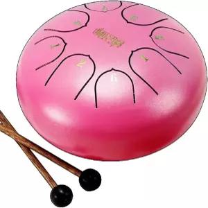 야외 정원용 레인드럼 6인치 8음 차임 방수 스틸 탠드 비가 올 때 사용하는 아웃도어 컬러 초보자용 드럼