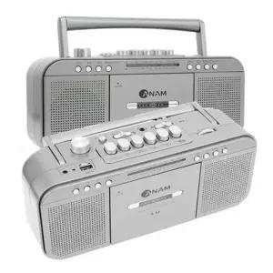 PC스피커 고기능 라디오 카세트 플레이어 슈퍼베이스 아남A34