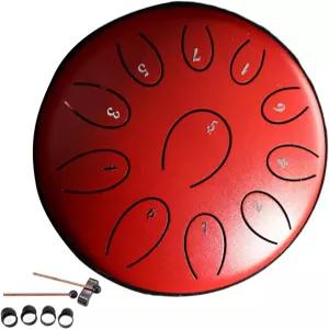 스틸 탕 드럼 레인 차임벨 정원용 핸드 11 사운드 악기 판도룸 음악 교육 엔터테인먼트용 휴대용 미니