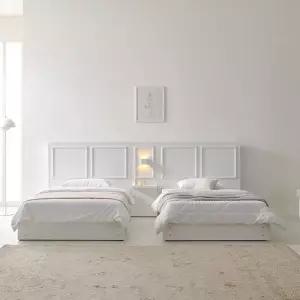 보루네오 하임힐 호텔식 수납침대 SS LED협탁1개 (본넬매트) DB4018