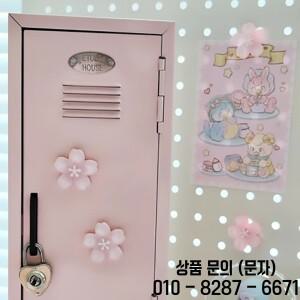 5pcs 투명 꽃 자석 사쿠라 스티커 냉장고 칠판 사진 메시지 보드 장식 선물