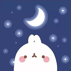 TBZ 몰랑 초승달 몰랑이 보석십자수 액자세트 15x15