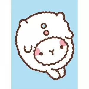 TBZ 몰랑 토끼옷 몰랑이 보석십자수 액자세트 15x20