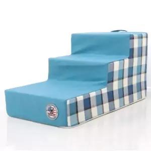 강아지 계단 딥블루 3단 마블스펀지 1P 애견 펫스텝