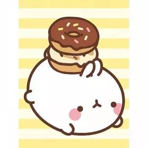 TBZ 몰랑 도너츠 몰랑이 보석십자수 액자세트 15x20