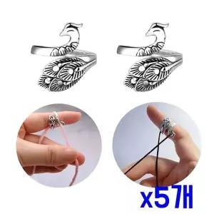 TBZ DIY 코바늘뜨기 뜨개질 보조반지 x5개 수예부자재