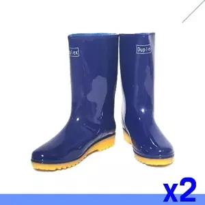 TBZ 여성용 패션 장화 230mm 청색 x2개 신발 미끄럼방지