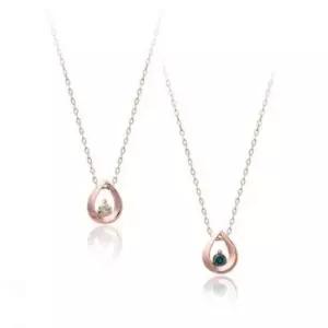 목걸이선물 로즈골드 러빙유 1부 천연 다이아몬드 목걸이 14K