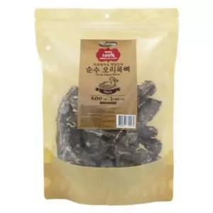 [반려] 애견수제간식 펫더맨 국내산 순수 오리목뼈 1팩 400g