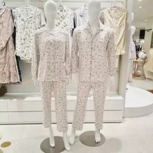 [비비안]코트나 베이커리 체크 커플파자마세트 WP8871RMP8871A