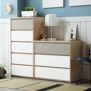 [보루네오]앳홈 무디 위크 서랍장 세트 C (80 3단 서랍장 + 60 5단 서랍장)