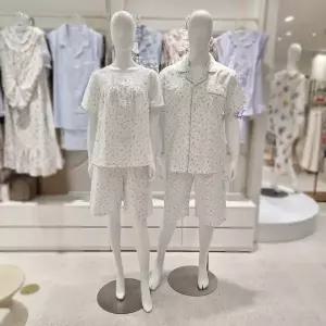 [비비안]면도비자가드플라워나염 커플파자마세트 WP6060BMP6060B