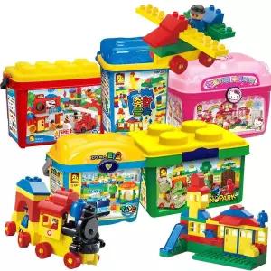 [옥스포드] 종합 플러스블럭 디노파크 키티 타요 기차 아기 블럭 유아 창의력블록