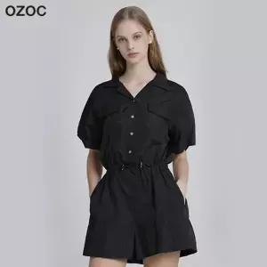 [오조크(OZOC)] 스트링 나일론 점프수트 (택가격: 85000원)