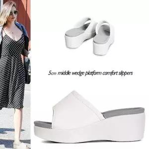 [카미엣뮤즈]미들 웨지힐 슬리퍼_KM20s163