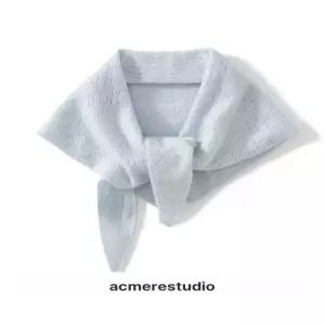 캐시미어 100 니트 숄 여성 삼각 목도리