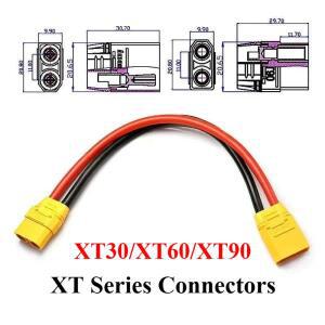 XT30 XT60 XT90 커넥터 케이블 남성여성 연장선 항공기 모델 전기 조절식 금도금 바나나 플러그