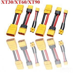 XT90 XT60 XT30 커넥터 케이블 남성여성 연장선 항공기 모델 전기 조절식 금도금 바나나 플러그