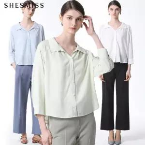 [쉬즈미스][쉬즈미스(SHESMISS)] 카라넥 린넨셔츠 (택가격 178000원)