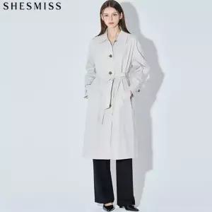 [쉬즈미스][쉬즈미스] 퍼스트 코튼 벨티드 트렌치코트