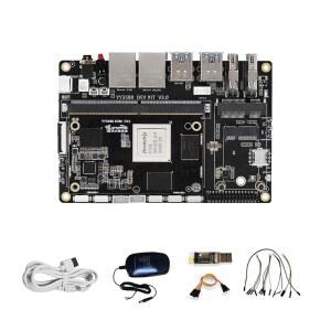 YY3588 싱글 보드 컴퓨터 - RK3588 SoC, 6TOPS NPU, 4 /8 /16 /32GB RAM, 4G /LTE /NFC 지원, 4K /8K 비디오 코덱, 엣지 AI 및 IoT용 멀티 인터페이스 확장(16GB RAM+128GB eMMC, 표준 키트)