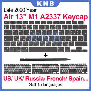 노트북 키 캡 키보드 키캡 미국 영국 러시아 프랑스 스페인 EU 맥북 호환 에어 3 인치 M A2337 EMC 3598 2020