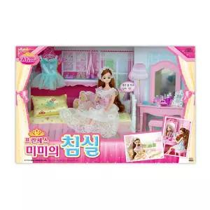프린세스 미미의 침실 드레스 침대 화장대 발레복 인형 소품 역할놀이 선물