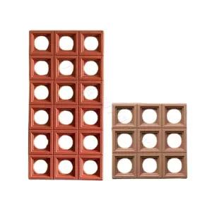 PU 시멘트 컬러 600x600x30mm 블럭 외벽장식 정사각형 벽돌 원형-진회색 원형