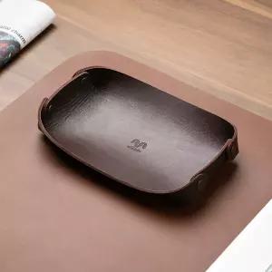 무에뜨 국내생산 통가죽 사각 펜 트레이 연필 정리용품