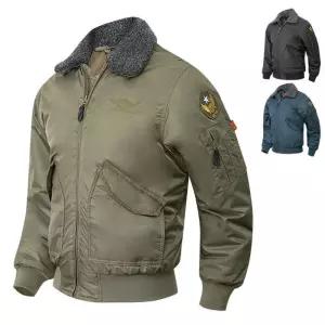 [디바옴므]카라털 탈부착 US 에어포스 와팬 항공 패딩점퍼 작업복 야상