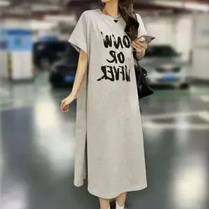 원피스 롱 그레이 여름원피스 긴 박스 여성 데일리