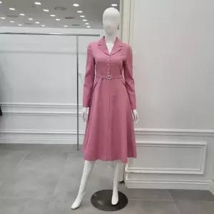 [미니멈]카라넥 모던 클래식 A라인 원피스 (MYAAWO2490 PK)_IC