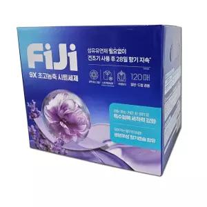 피지 물에 녹는 초고농축 시트세제 120매 트럼 일반 겸용 종이세제