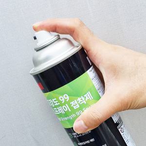 3M 스프레이접착제 99 고강도 골판지 스티로폼 목재 판넬 300g
