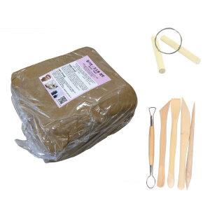 찰흙 10kg+도구5종+흙자름줄/조소 점토 옹기토 도예용/다육화분만들기 영남상사