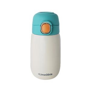 룰루홈 투톤 고리 보냉보온병 그린, 320ml, 1개