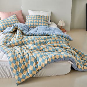 쁘리엘르 할리퀸 세미마이크로 차렵이불, Q, 옐로블루, 1개