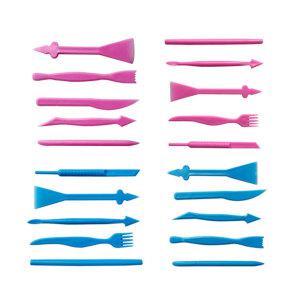 안전 지점토 공작 고무 찰흙 클레이 도구 조각 칼 미술도구 주걱 세트 5개입