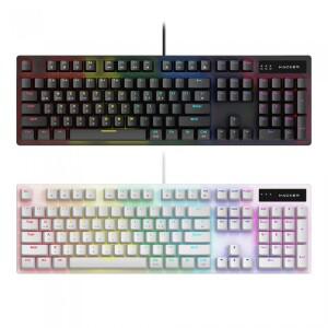 앱코 K560 축교환 레인보우 무빙 LED 기계식 키보드 (화이트, 적축)