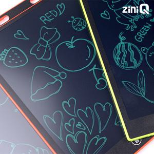 지니큐 12인치 전자노트 보드 전자칠판 메모장 낙서장 드로잉패드 컬러글씨LCD-K1200