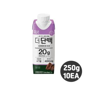 빙그레 더단백 드링크 250ml 드링크초코 10개입/단백질 드링크/우유단백질/단백질보충/무