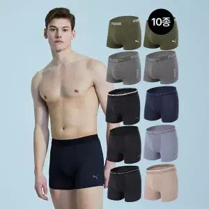 [푸마 언더웨어]패플단독구성 [푸마] 데일리 블랙에디션 드로즈 10종세트