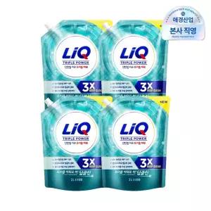 [리큐] 진한겔 딥클린 트리플 파워 세탁세제 2L x 4개 (일반/드럼)