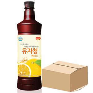 광야식품 유자청 베이스 970ml x 15개 유자차 에이드