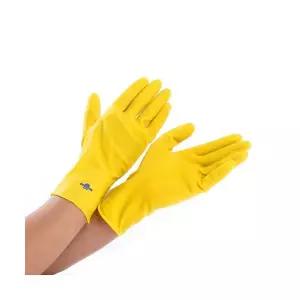 천연라텍스 짧은 고무장갑 10개 청소 주방 식당 다용도 작업 노란 반장갑