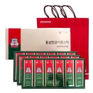정관장 홍삼진고 이뮨스틱 10g x 30포 x 3세트 총 90포 홍삼 농축액 선물세트 (쇼핑백 포함)