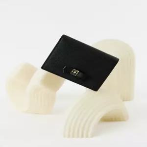 닥스 액세서리 여성 24FW [스테디셀러] 블랙 DD로고 소가죽 명합지갑 WCWA4F522BK