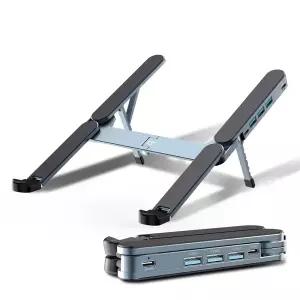 플렉시젠H 4포트 멀티 허브 접이식 노트북 거치대 맥북 거치대 받침대