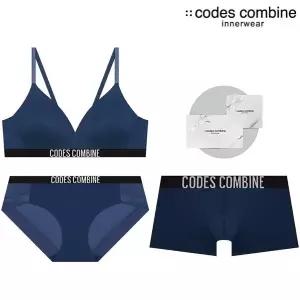 [롯데백화점]코데즈컴바인 이너웨어 [선물포장] 노와이어 커플속옷세트 BRBPDR913DBU