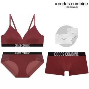 [롯데백화점]코데즈컴바인 이너웨어 [선물포장] 노와이어 커플속옷세트 BRBPDR913MR